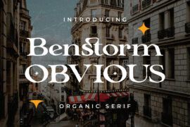 Benstorm Obvious Demo Font
