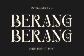 BERANG BERANG Font