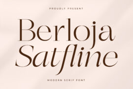 Berloja Satfline DEMO VERSION Font Family