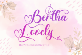 Bertha Lovely Font