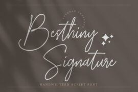 Besthiny Signature Font
