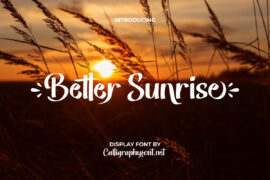 Better Sunrise Demo Font