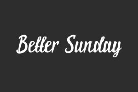 BetterSundayDemo Font