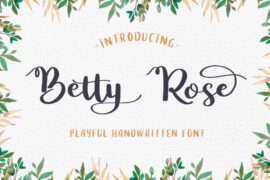 Betty Rose Demo Font