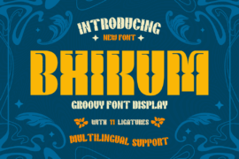 Bhikum trial Font