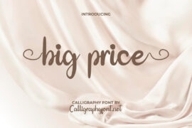Big Price Demo Font