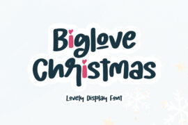 Biglove Christmas – Personal Us Font