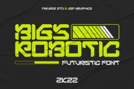 Bigs Robotic Font