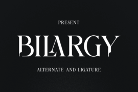 BILARGY Font