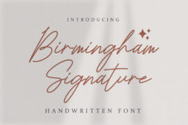 Birmingham Signature Script Font