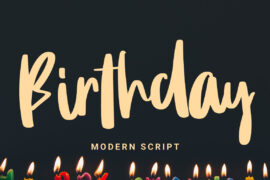 Birthday Personal Use Font
