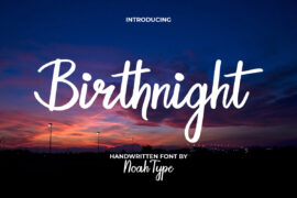 Birthnight Demo Font