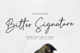 Bitter Signature DEMO! Font
