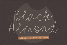 Black Almond Font