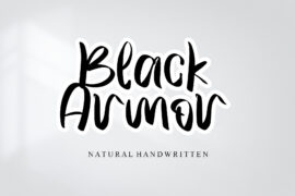 Black Armor – Personal Use Font