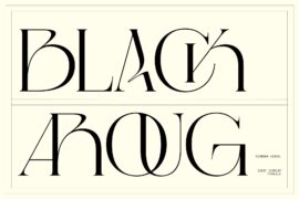 Black Aroug – Demo Version Font