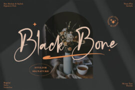 Black Bone Script Font
