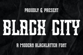 BLACK CITY Font