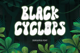 Black Cyclops Font