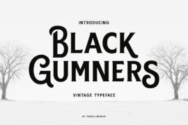 Black Gumners Font
