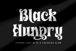 Black Hungry-Personal use Font