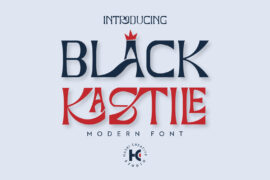 Black Kastile Modern Font