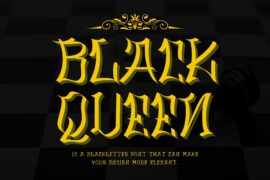 Black Queen -Personal Use Font