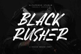 Black Rusher Font