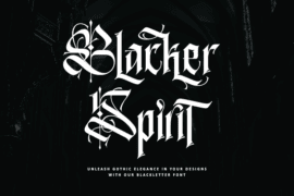 Blacker Spirit – Personal use Font
