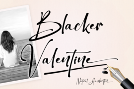Blacker Valentine – Personal us Font