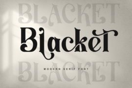 Blacket – Personal use Font