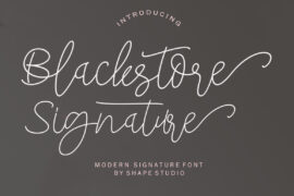 Blackstore Signature Font
