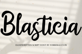 Blasticia Demo Font