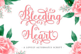 Bleeding Heart Font
