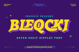BLEQCKI Trial Font
