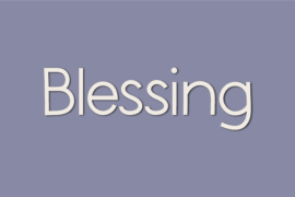Blessing Font
