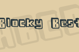 Blocky Best Font