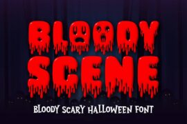 Bloody Scene Font