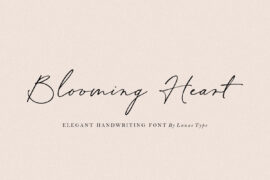 Blooming Heart Font