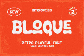 BLOQUE RETRO Font