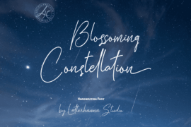 Blossoming Constellation free Font