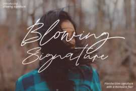 Blowing Signature Font