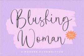 Blushing Woman Font