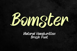 Bomster Font