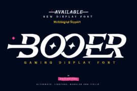 BOOER TRIAL Font