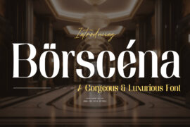 Borscena Personal Use Font
