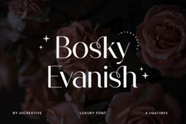 BoskyEvanish Font