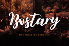 Bostary Brush Font Family