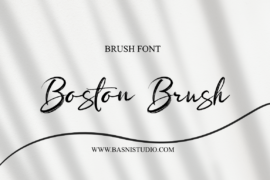 Bostonbrush Font