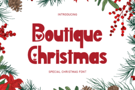 Boutique Christmas Font